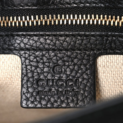 Gucci Pebbled Calfskin Medium Soho Flap Crossbody Black 5 of 10