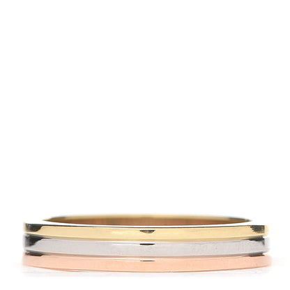 Cartier 18K Pink White Yellow Gold 3.5mm Trinity Wedding Band Ring 52 6 3 of 5