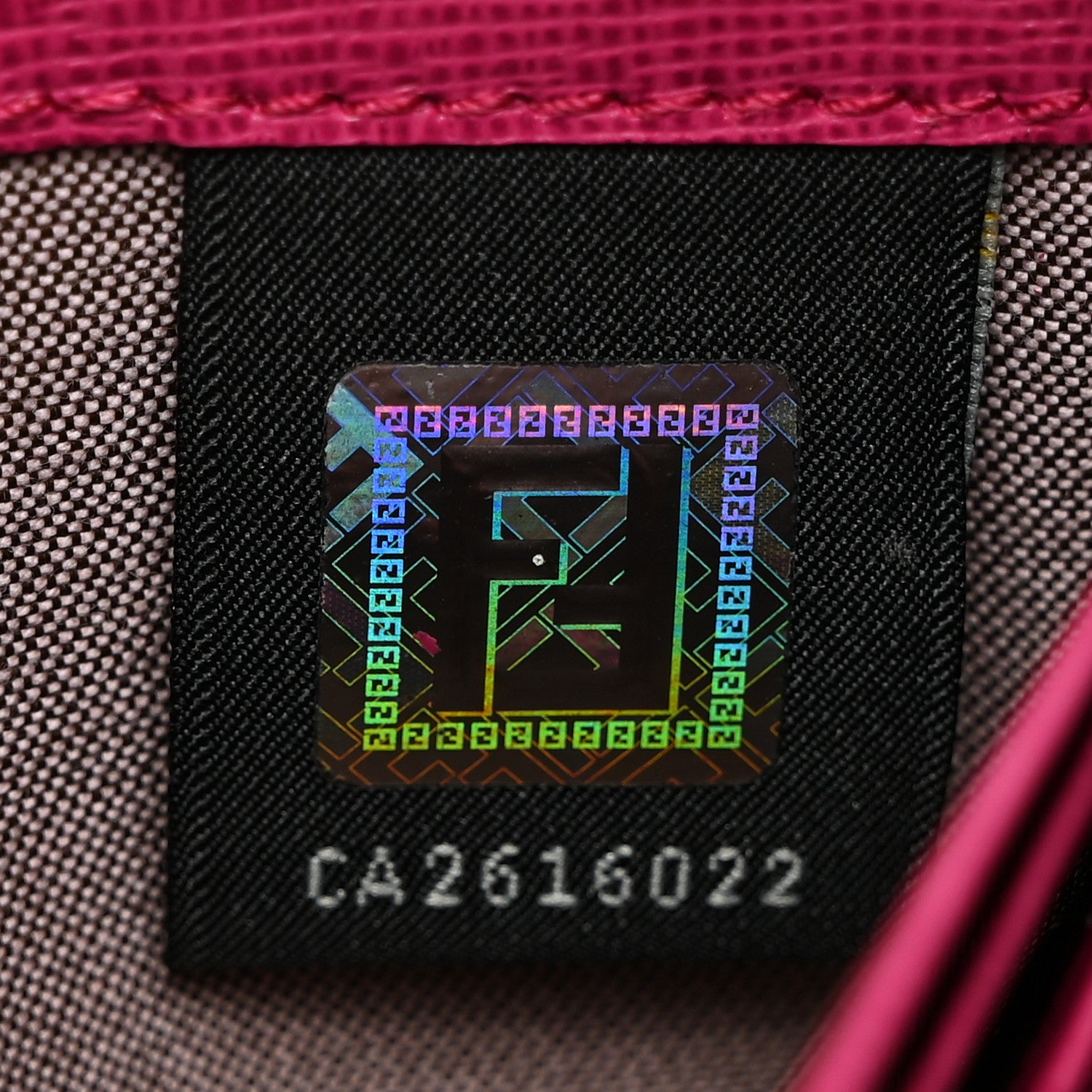 Fendi Vitello Elite Zip Around Wallet Ciclamino 7 of 12