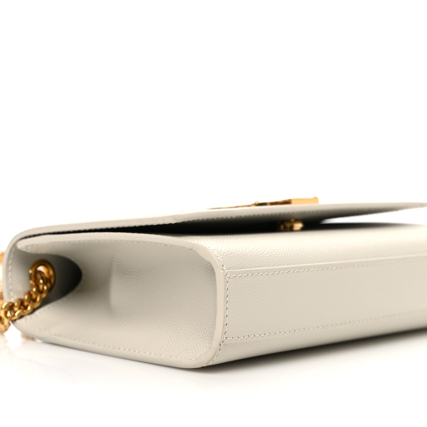 Grain De Poudre Small Monogram Kate Satchel Crema Soft