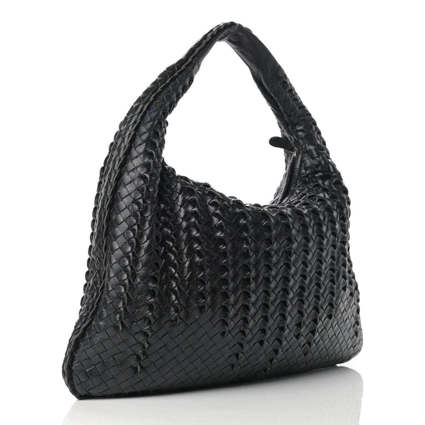 Nappa Intrecciato Medium Tornabuoni Hobo Black
