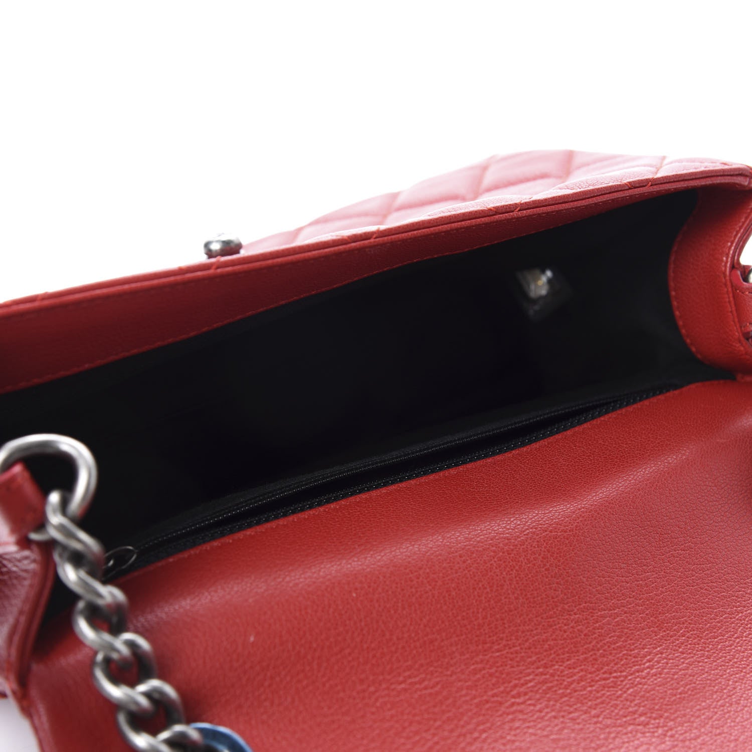 Chanel Goatskin Quilted Medium City Rock Flap Red 5 of 11