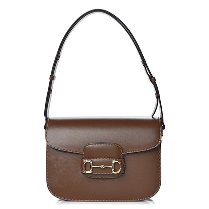 Gucci Azalea Calfskin Horsebit 1955 Shoulder Bag Brown Sugar 1 of 11
