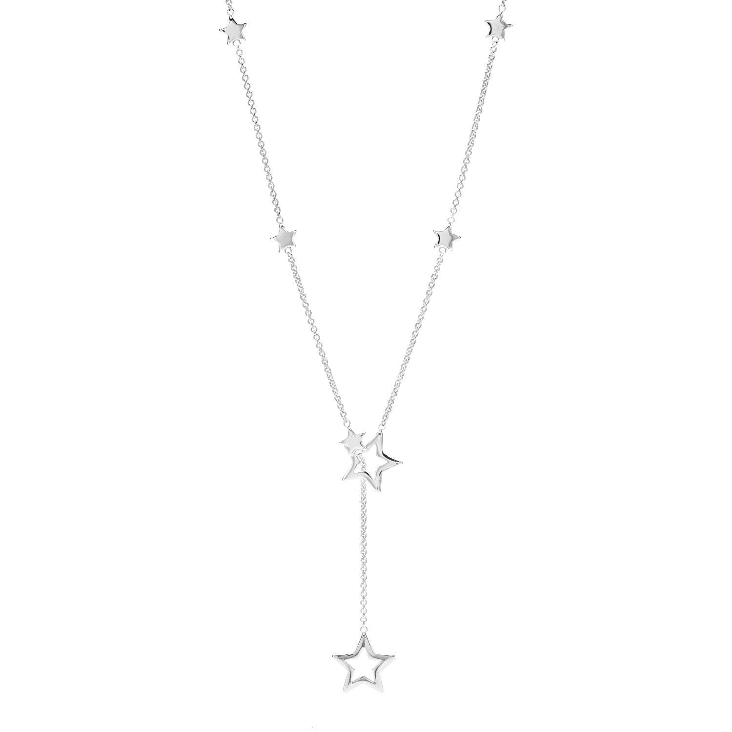 Tiffany Sterling Silver Star Lariat Necklace 1 of 4