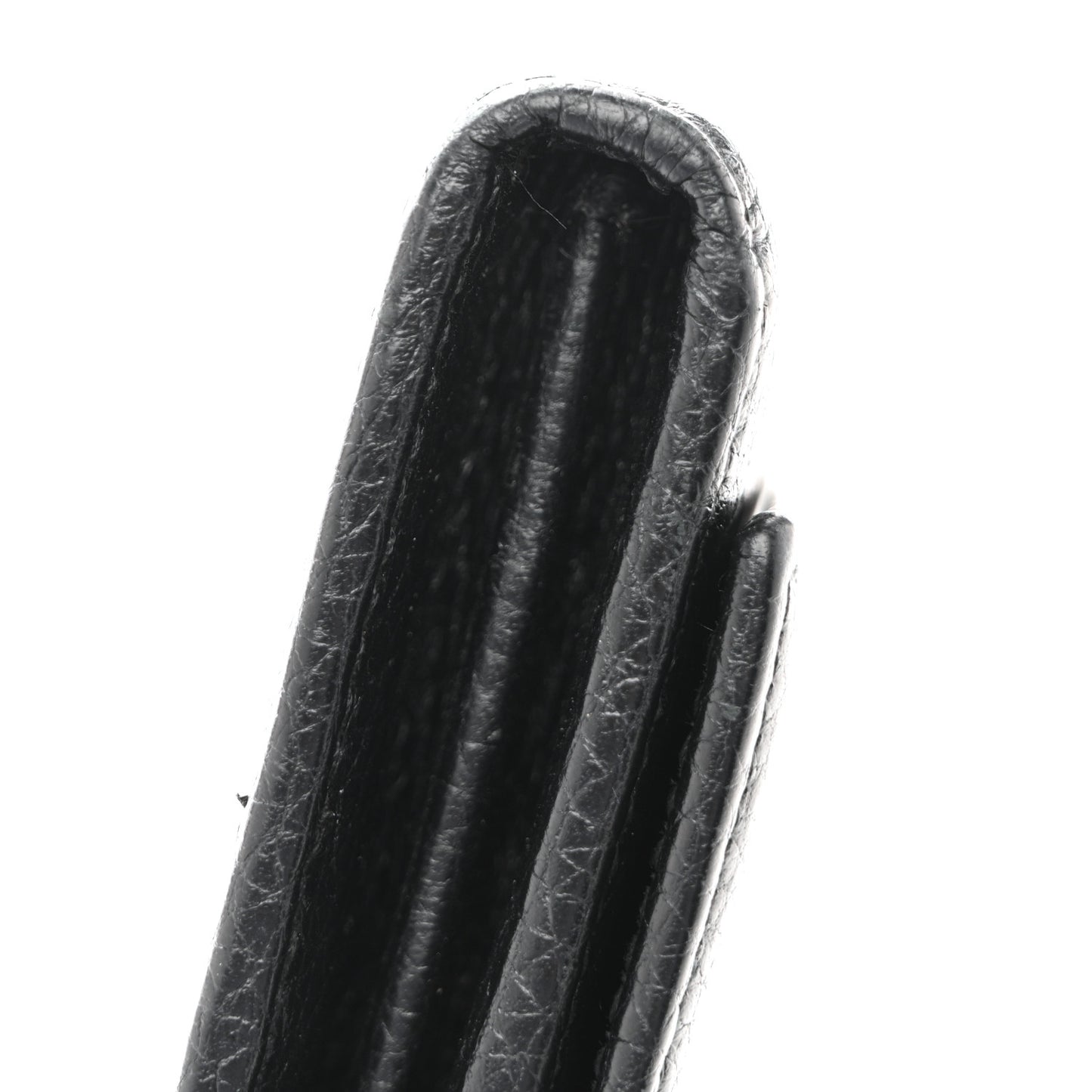 Pebbled Calfskin Large Soho Continental Wallet Black