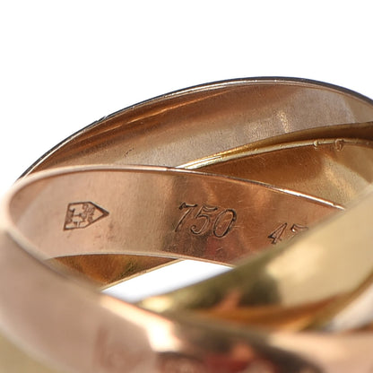Cartier 18K Pink Yellow White Gold Les Must De Trinity Ring 47 4 6 of 10