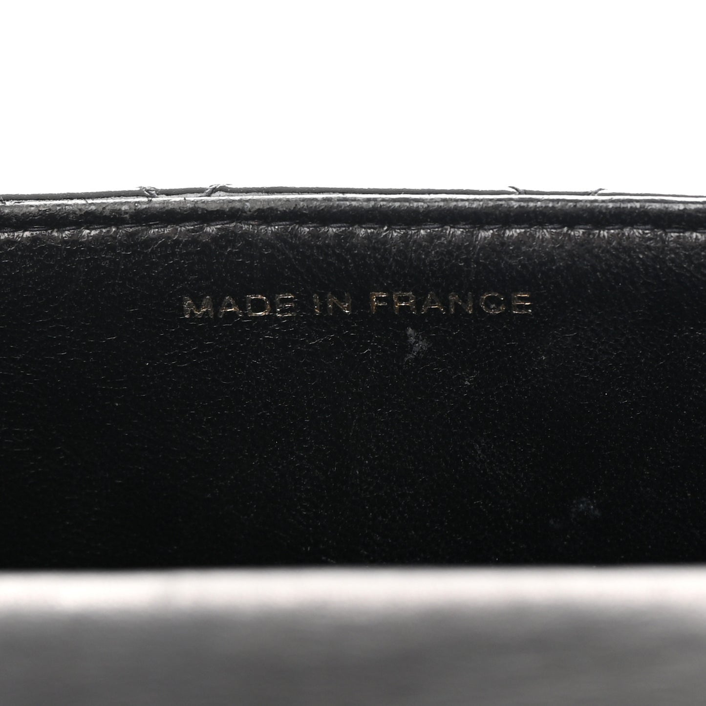 Patent Calfskin Quilted Mini Square Flap So Black