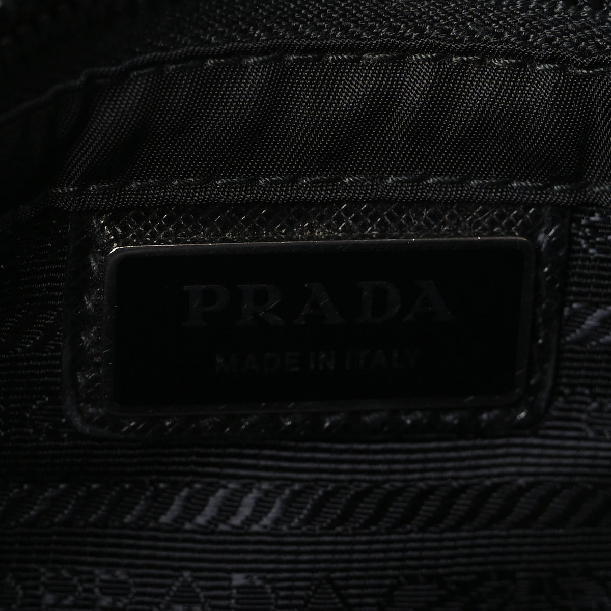 Prada Re-Nylon Saffiano Pocket Double Snap Buckle Shoulder Bag Black 6 of 11