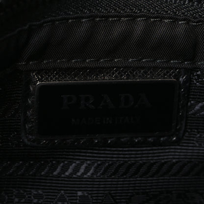 Prada Re-Nylon Saffiano Pocket Double Snap Buckle Shoulder Bag Black 6 of 11