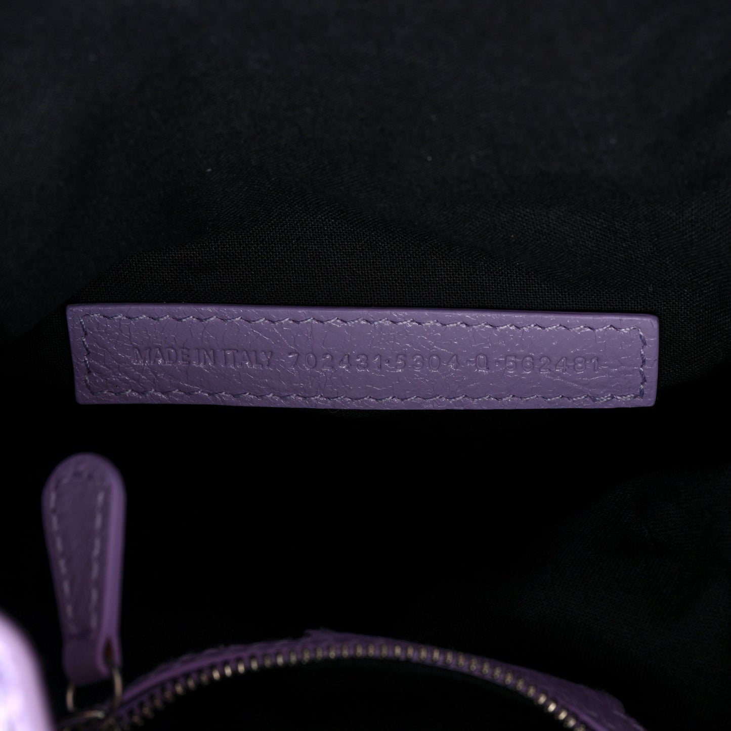 Agneau Arena Le Cagole Bucket Bag XS Lilac