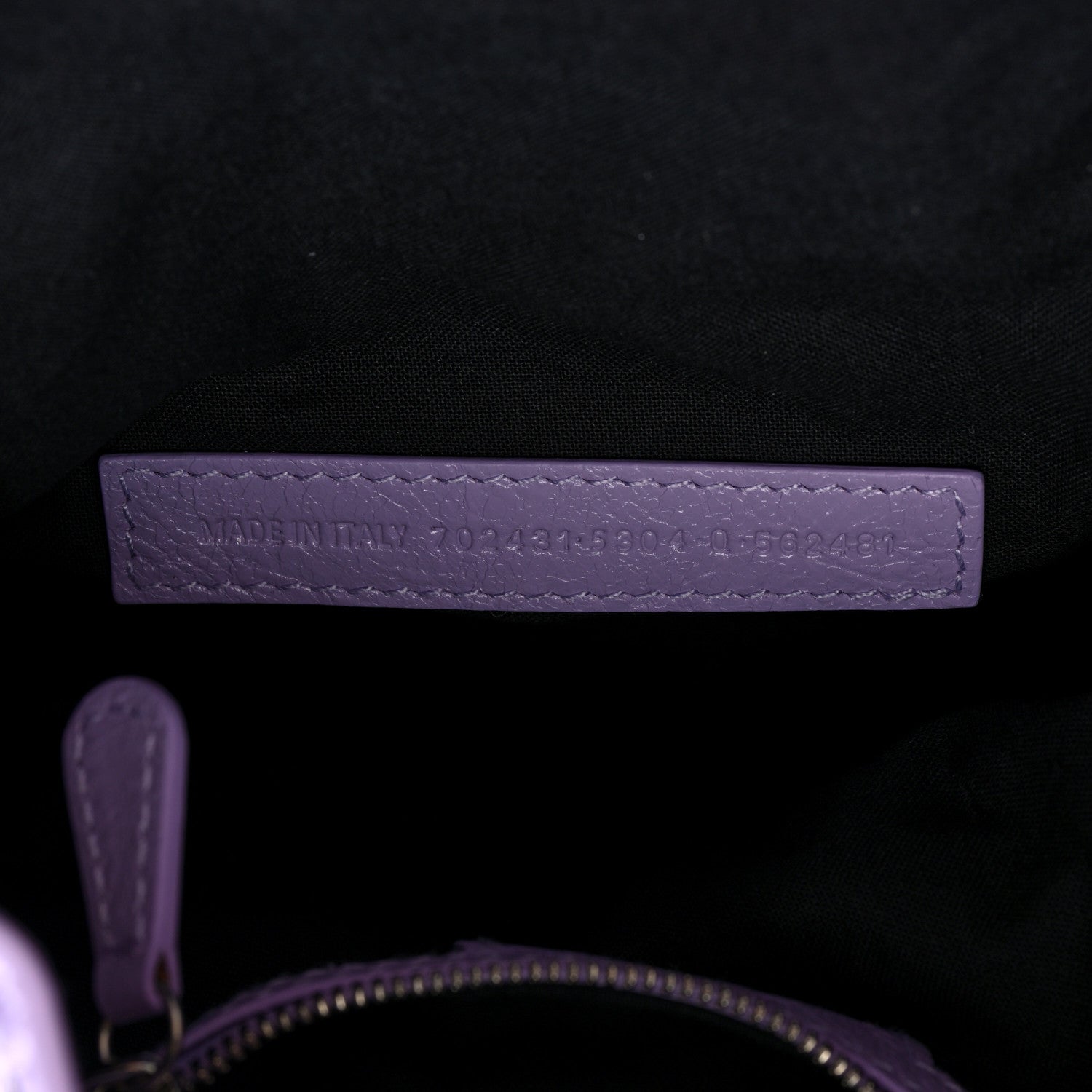 Balenciaga Agneau Arena Le Cagole Bucket Bag XS Lilac 8 of 11
