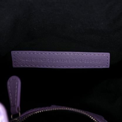 Balenciaga Agneau Arena Le Cagole Bucket Bag XS Lilac 8 of 11