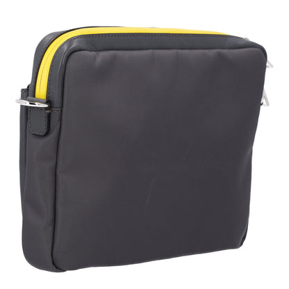 Fendi Nylon Vitello Century Opaco Mini Bug Eyes Flat Messenger  Mud Asfalto Sole 3 of 10