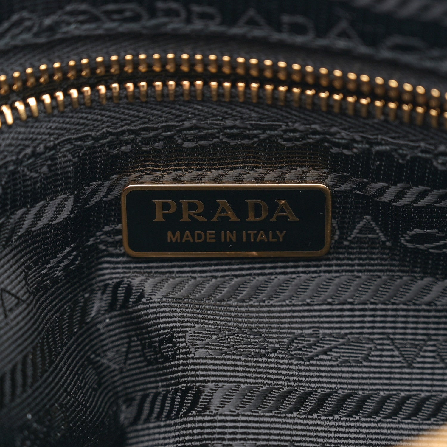 Prada Calfskin Triangle Pouch Shoulder Bag Black 6 of 11