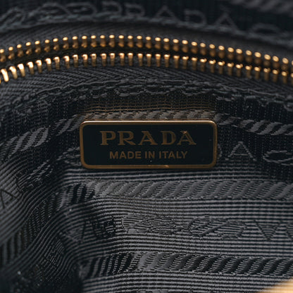 Prada Calfskin Triangle Pouch Shoulder Bag Black 6 of 11