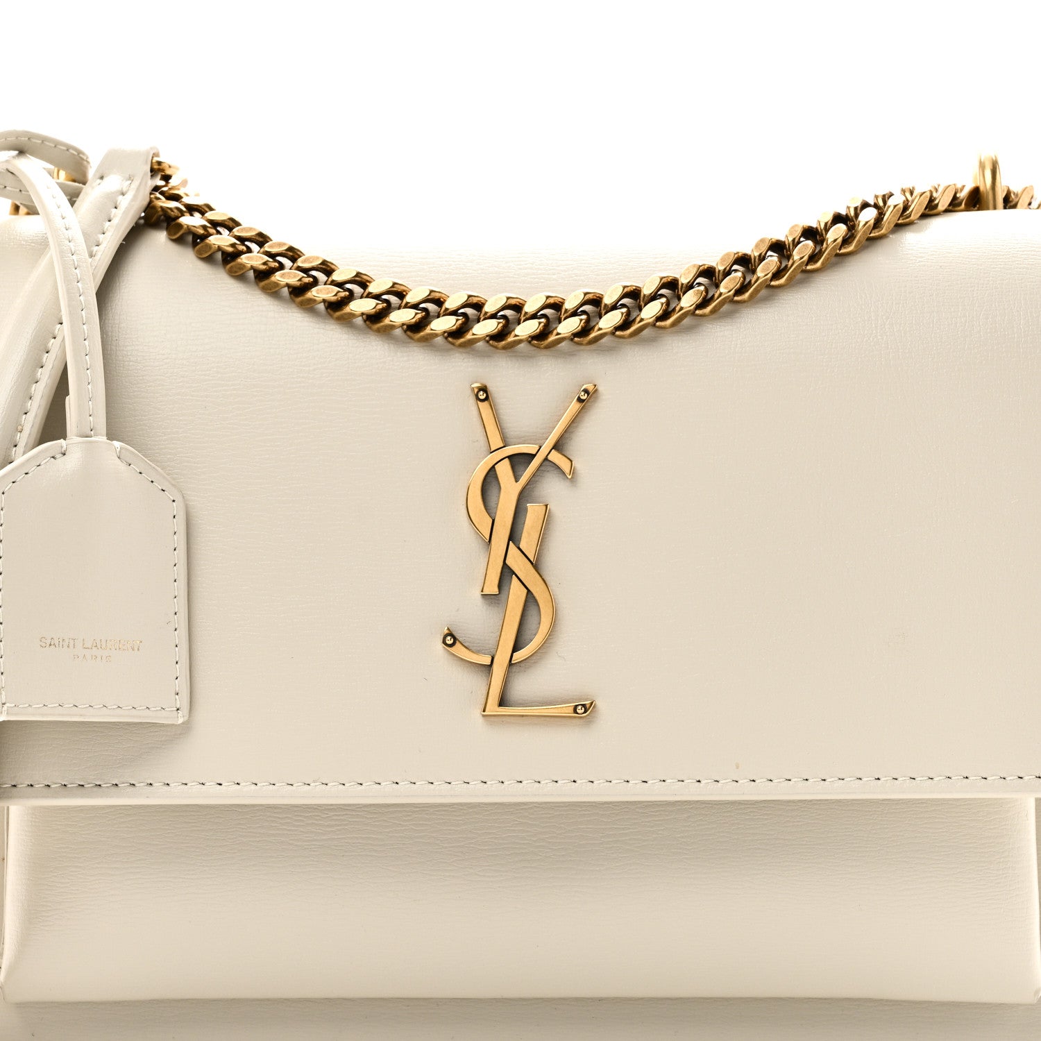 Saint Laurent Calfskin Medium Monogram Sunset Crema Soft 7 of 9