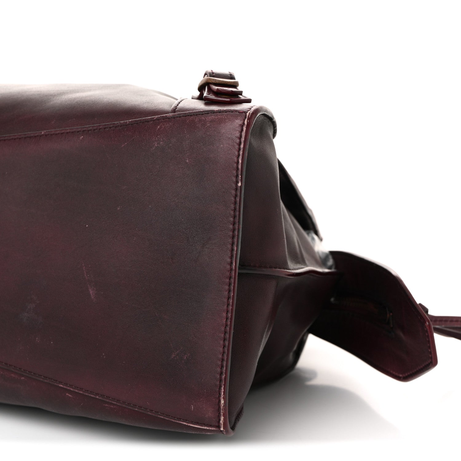 Balenciaga Used Calfskin Rust Hardware Neo Classic City Burgundy 10 of 15