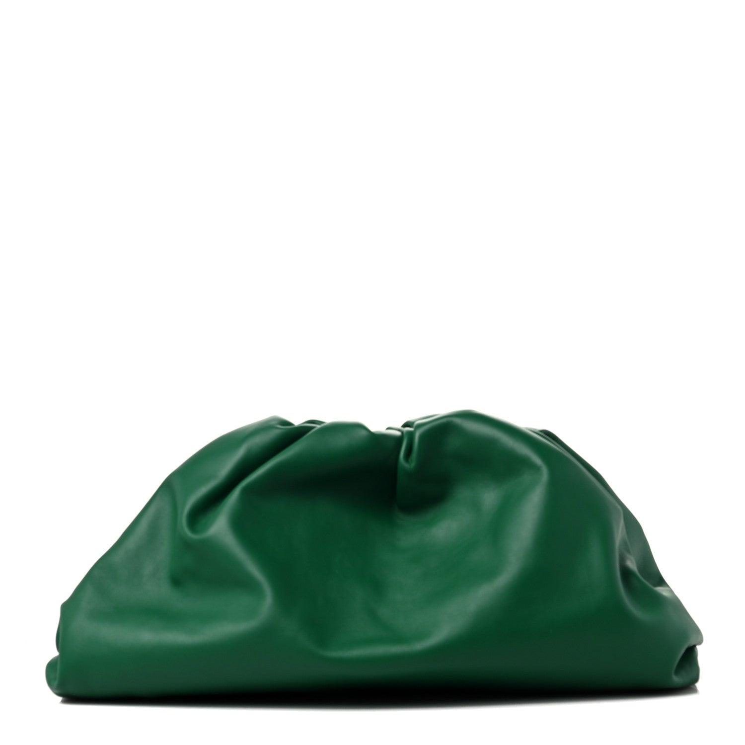 Bottega Veneta Smooth Butter Calf The Pouch Oversized Clutch Racing Green 1 of 9