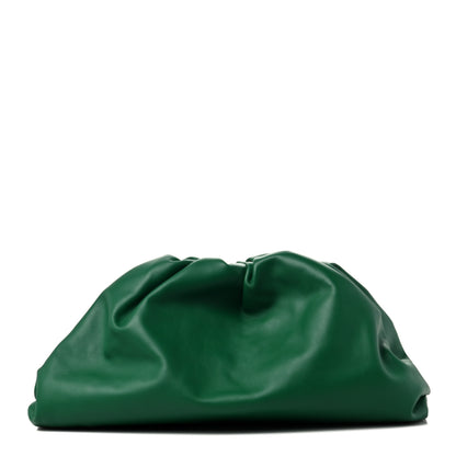 Bottega Veneta Smooth Butter Calf The Pouch Oversized Clutch Racing Green 1 of 9