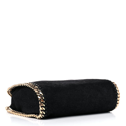 Stella McCartney Shaggy Deer Mini Falabella Fold Over Tote Black 4 of 9