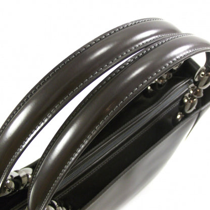 Christian Dior Patent Chrome Beaded Tote 6 of 9