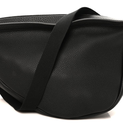 The Row Grained Calfskin Large Slouchy Banana Bag Black 7 of 9
