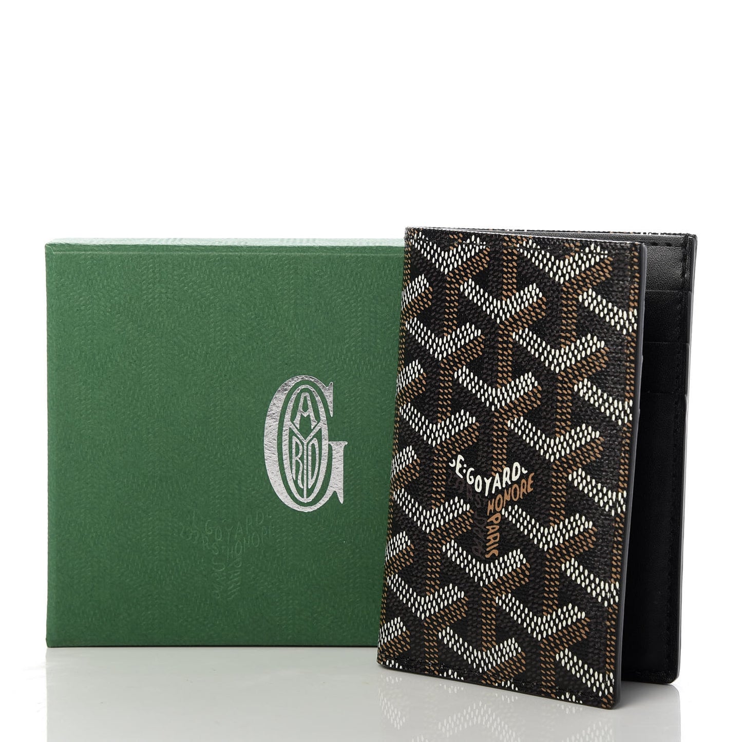 Goyardine Saint Pierre Card Holder Black