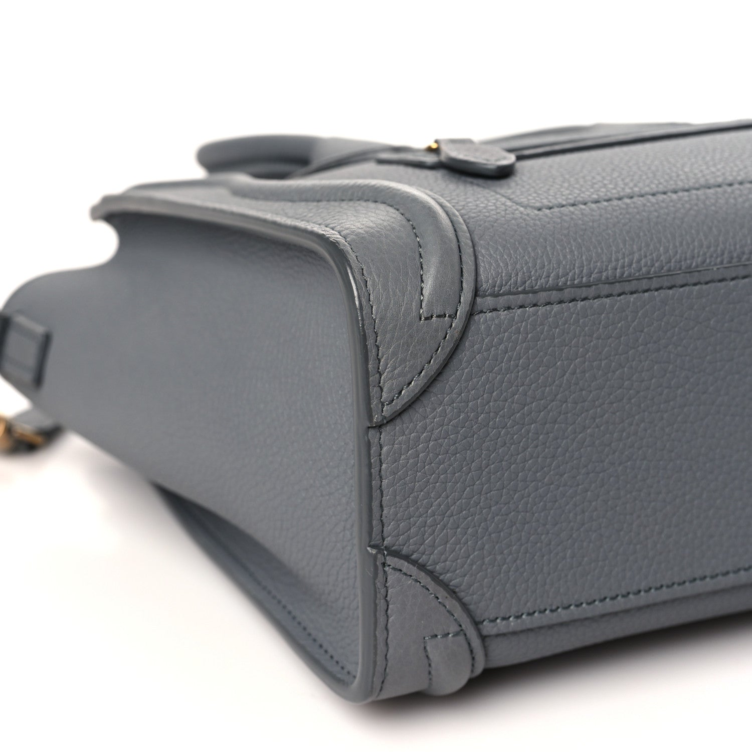 Celine Baby Drummed Calfskin Nano Luggage Kohl 9 of 11