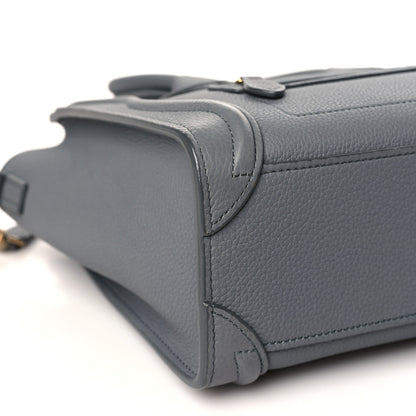 Celine Baby Drummed Calfskin Nano Luggage Kohl 9 of 11