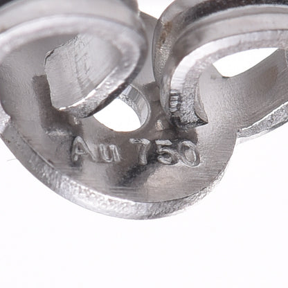 Gucci 18K White Gold GG Tissue Stud Earrings 4 of 4