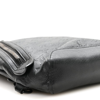 Louis Vuitton Calfskin Shadow Monogram Duo Slingbag Black 8 of 11