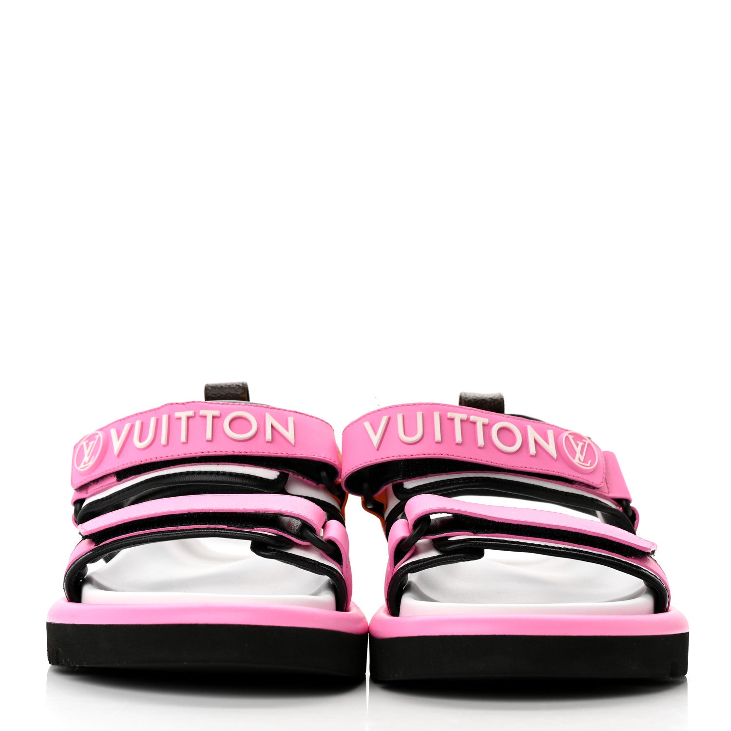 Louis Vuitton Calfskin Monogram Pool Pillow Flat Comfort Sandals 38 Pink 2 of 9