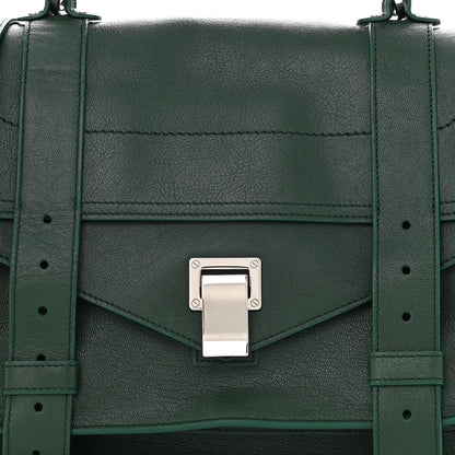 Proenza Schouler Lambskin Medium PS1 Satchel Forest Green 7 of 10