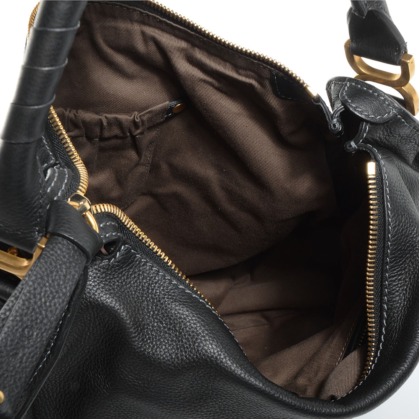 Calfskin Large Marcie Hobo Black