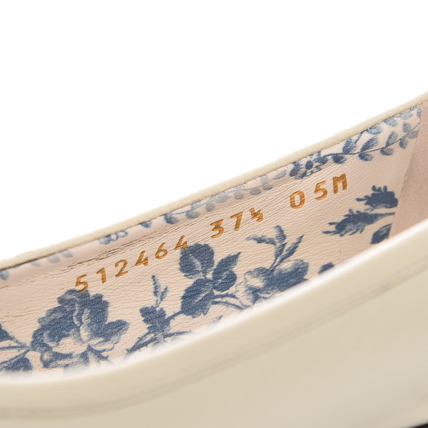 Calfskin Web Bow Womens Ballet Flats 37.5 Black Vintage White