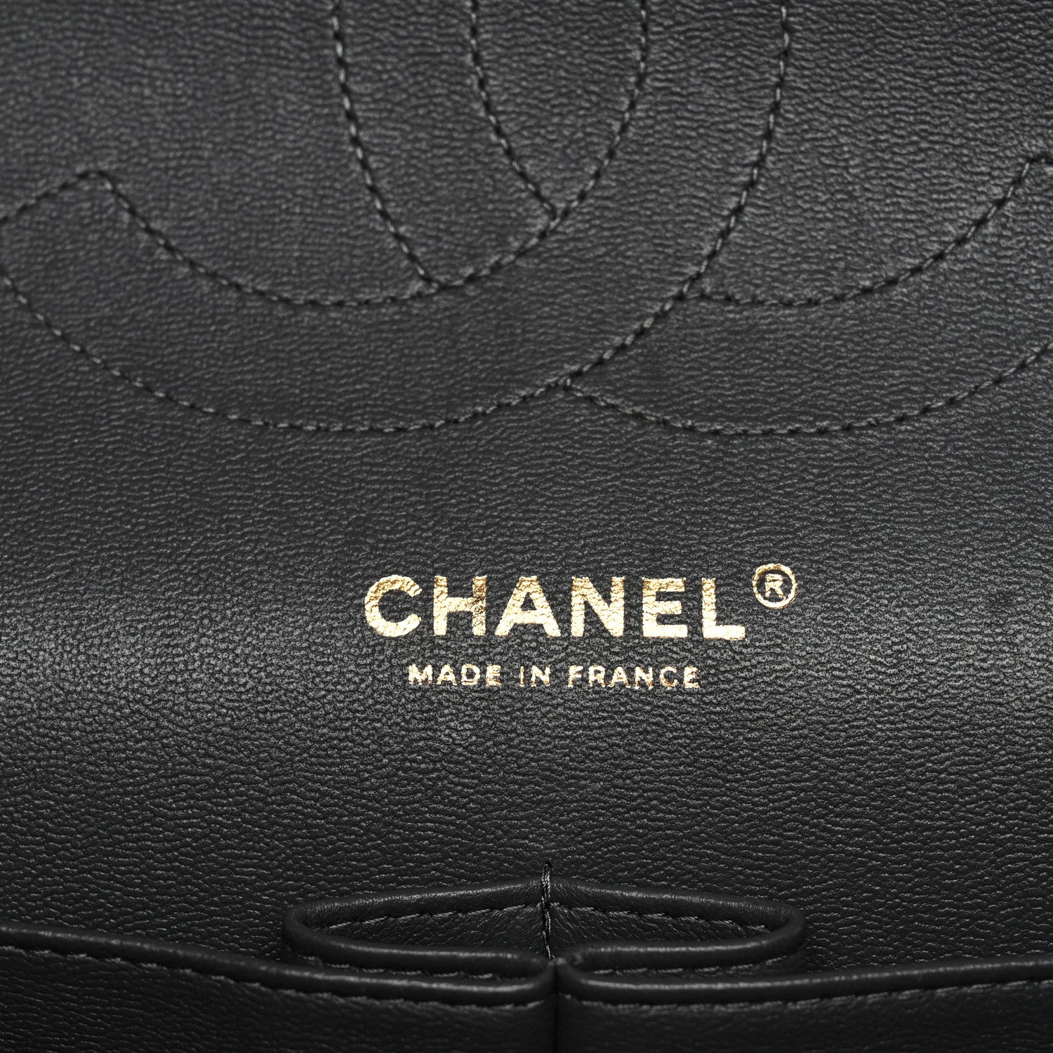 Chanel Caviar Quilted Jumbo Double Flap Dark Grey 6 of 11