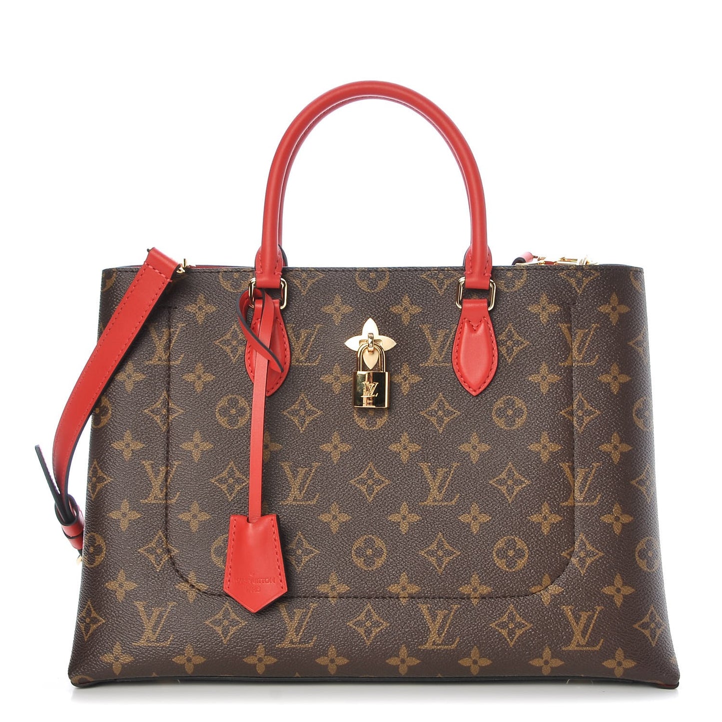 Monogram Flower Tote Coquelicot