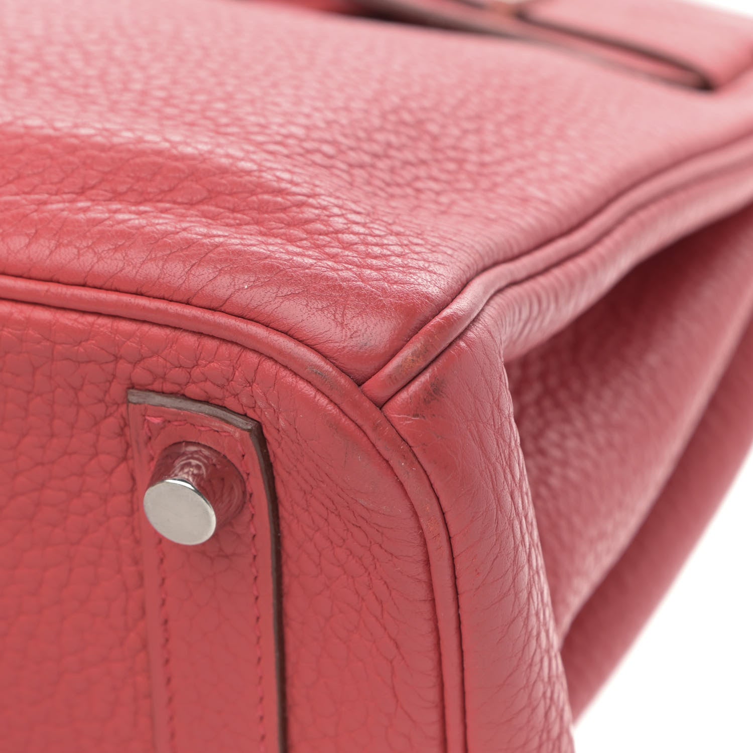 Hermes Taurillon Clemence Birkin 30 Bougainvillea 9 of 16