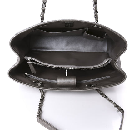 Chanel Caviar Medium Be Caviar Tote Silver 5 of 12