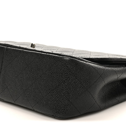 Chanel Caviar Quilted Jumbo Double Flap Black 10 of 10