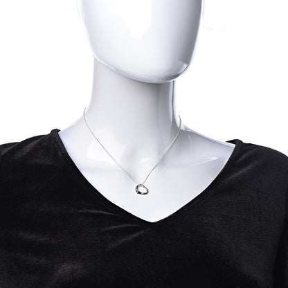 Tiffany Sterling Silver 16mm Elsa Peretti Open Heart Pendant Necklace 2 of 9