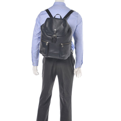 Louis Vuitton Utah Calfskin Canyon Backpack Blue Marine 2 of 9