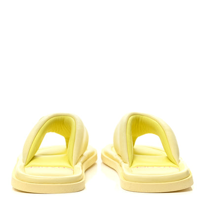 Chanel Lambskin CC Thong Sandals 37 Yellow 4 of 8