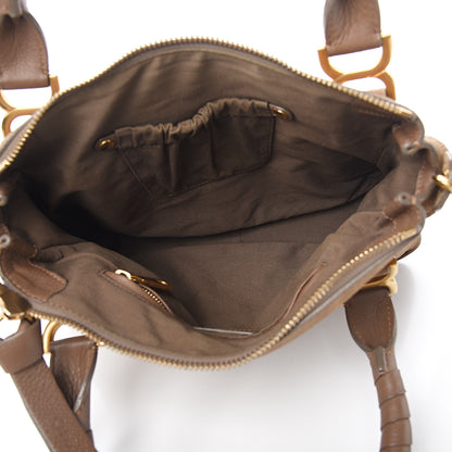 Chloe Nubuck Calfskin Medium Marcie Satchel Nut 4 of 11