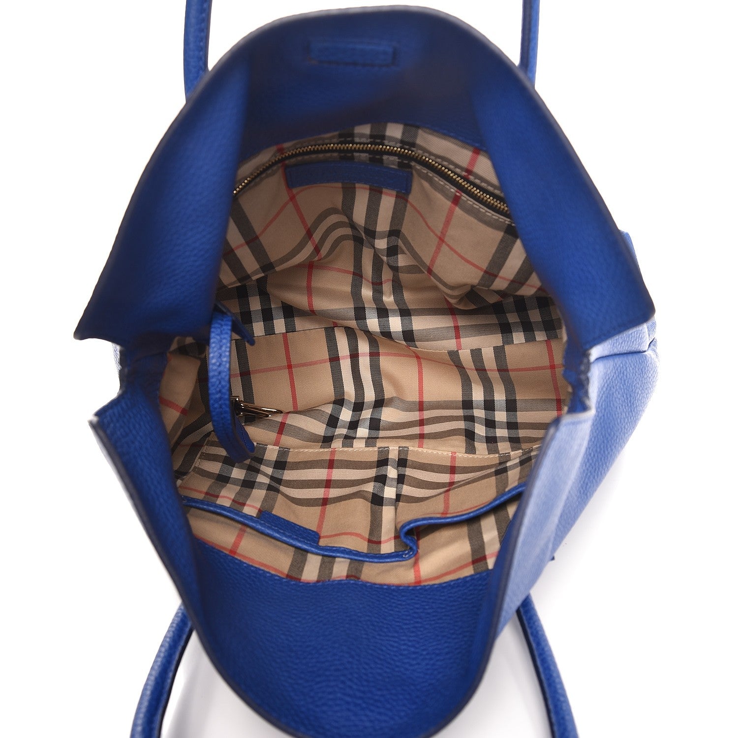 Burberry Grainy Calfskin Medium Baynard Tote Brilliant Blue 5 of 8