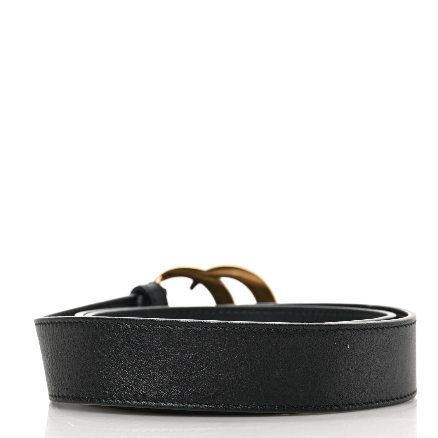 Gucci Calfskin Double G 30mm Belt 85 34 Black 2 of 5