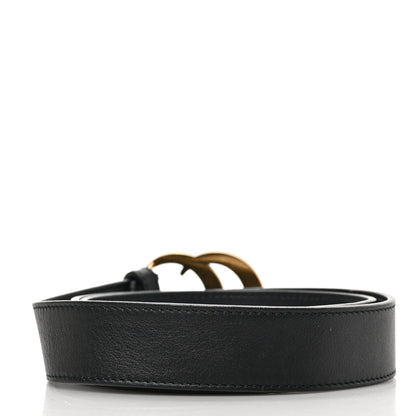 Gucci Calfskin Double G 30mm Belt 85 34 Black 2 of 5