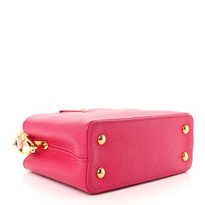 Louis Vuitton Taurillon Flower Chain Capucines Mini Rose Pondicherry 4 of 12
