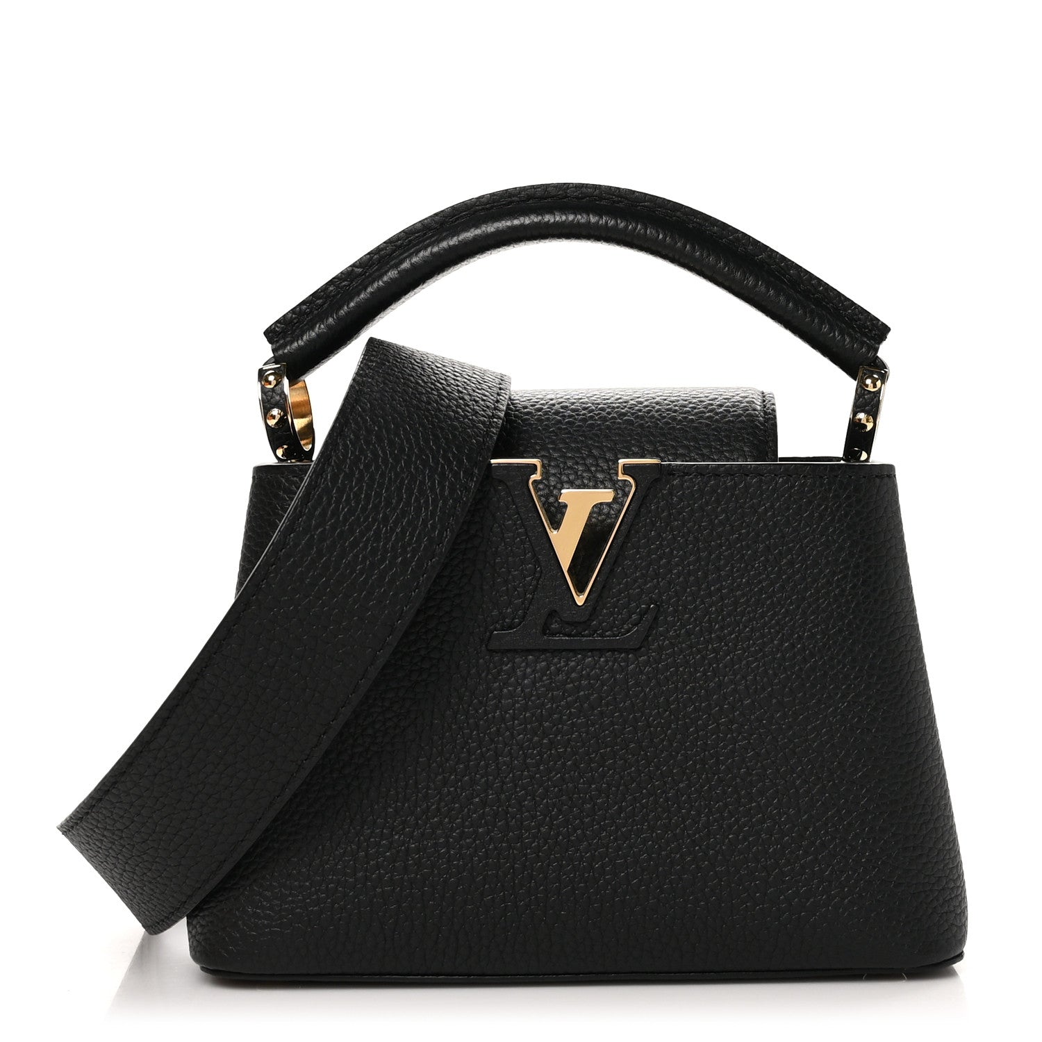 Louis Vuitton Taurillon Mini Capucines Black 1 of 11