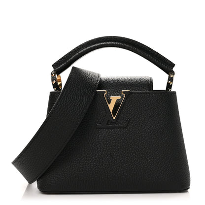 Louis Vuitton Taurillon Mini Capucines Black 1 of 11